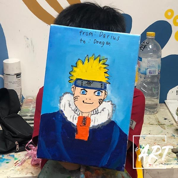 Student painted a gift for a friend